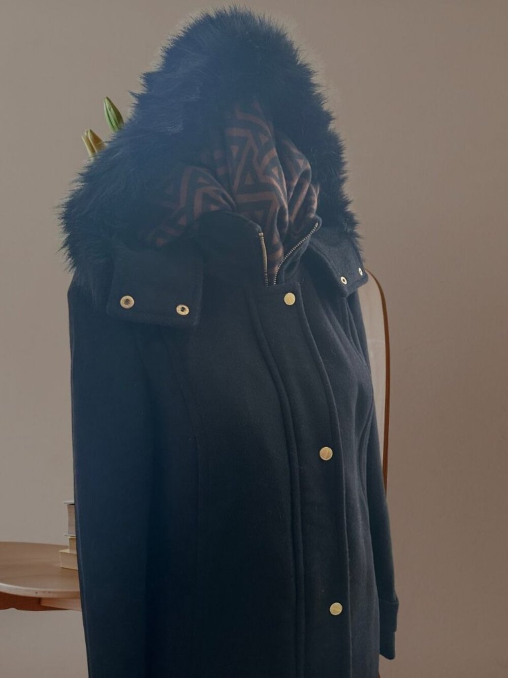 FUR TRIMM COAT